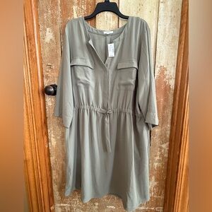 Maurices Olive Long Sleeve Dress